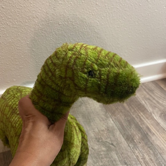 Fiesta Green Brontosaurus Dinosaur Plush 27" Long Neck Stuffed Animal A37630P - Picture 2 of 6